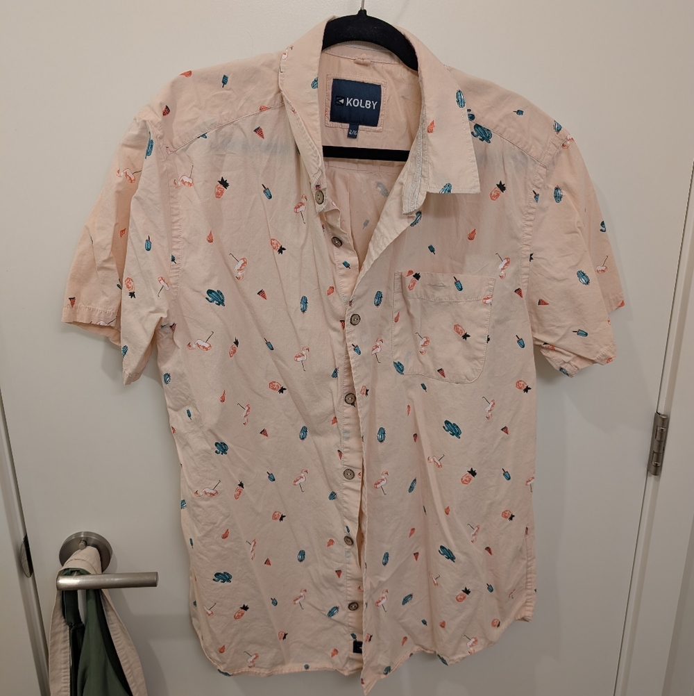 Kolby Patterned Button Down XL